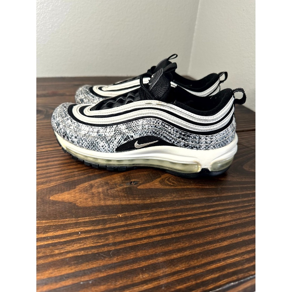 Nike Air Max 97 Women's Sneakers 7 Black White Cocoa Snake Shoes CT1549-001